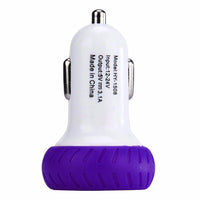 New Mini Dual Port 12V USB Auto Car Charger Adapter - sparklingselections