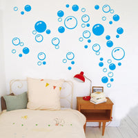 colorful circles living room creative wall decal