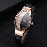 New Women Luxury Fashion Leather Strap Wrist Watch - sparklingselections