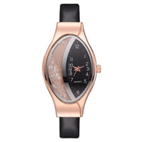 New Women Luxury Fashion Leather Strap Wrist Watch - sparklingselections