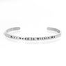 New Carved Letters Inspiring Stainless Steel Silver Color Bracelets