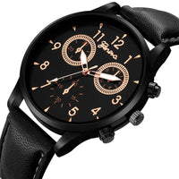 New Design Luxury Leather Band Wrist Watch - sparklingselections