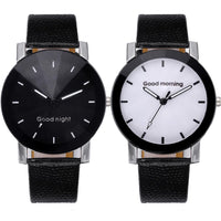New Fashion Women Stainless Steel Dial Leather Wrist Watch - sparklingselections