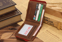 new men High Quality Luxury Retro Leather Wallet - sparklingselections