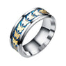 New Fashion  Stainless Steel Vintage Butterfly Totem Rings
