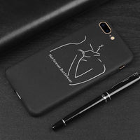 3D Relief Cute Cartoon Love Heart Phone Case For iPhone X - sparklingselections