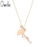 New Fashion Unique Flamingo Chain Pendant Necklace