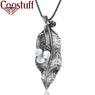 New Arrival fashion Vintage Grey Leaf Pendant necklace