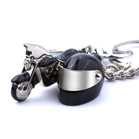 new Metal Creative Harley Motorcycle Helmet Keychain - sparklingselections