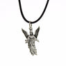 Vintage Silver Cute Angel Love Pendant for Women
