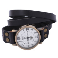 New fashion Vintage Leather Bracelet Wrist Watch - sparklingselections