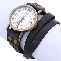 New fashion Vintage Leather Bracelet Wrist Watch - sparklingselections