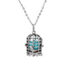 Pregnancy Ball Sound Ball Cage Locket Necklace Antique Pendant Jewelry
