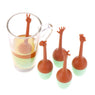 Funny Hand Gestures Silicone Loose Leaf Herbal Spice Holder Tea Infuser Hot Sale