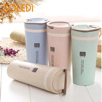 New Insulated Cup Wheat Straw Carry Nordic Flour Handy Cup - sparklingselections