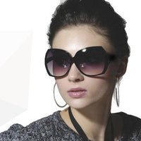 Fashion New Female Beauty Retro Sun Glasses Black UV400  Mirror Shiny Aviator Women Glasses - sparklingselections