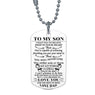 New Stylish To My Son Lovely Quote Pendant Necklace