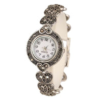 New Luxury Vintage Flower Pattern Bracelet Watch - sparklingselections
