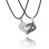 Silver Lover Couple Pendant Necklaces For Women - sparklingselections