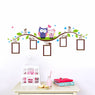 owls photo frame wall stickers for home