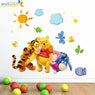 New Stylish Cartoon Animal friends wall stickers for kids rooms