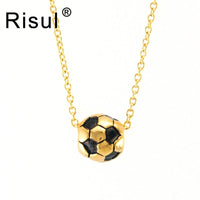 New stylish football Sporty Stainless Steel Soccer Pendant necklace - sparklingselections