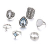 New Fashion Vintage Crystal Midi Finger Knuckle Ring 7Pcs/Sets Hot Selling Full Hand Femme Bohemia Rings Anal Gift Jewelry