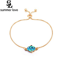 New Summer love fashion hand shape opal charm bracelet - sparklingselections
