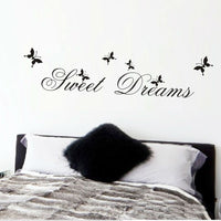 sweet dream quotes wall stickers for bedroom