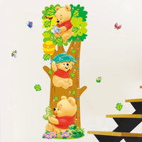 Home Decor Winnie Pooh Cartoon Wall Decal Stickers Children Room Trees Bear Pattern PVC 3rd Generation Printed Posters