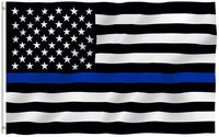 Blue Line USA Police Flags, 90*150cm Thin Blue Line USA Flag - sparklingselections