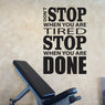 Home Gym Design Wall Sticker Quotes