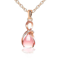 Charm Water Drop Necklaces Pendants with stone for Women