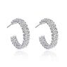 silver color fashion earrings for women