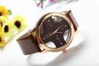 Business Watches Transparent Dial Sport Quartz WristWatches Men Fashion Casual Nice Watches
