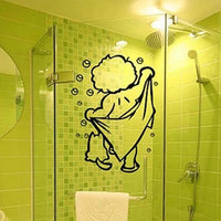 Home Decor Bathroom Lovely Removable Black Art Stickers