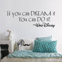 Dream It You Can Do It Words Home Decor Wall Sticker - sparklingselections