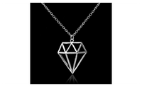 Geometric Silver Plated Hexagon Necklace for Women