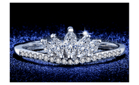 White Gold Plated Wedding Rings For Women CZ Women Rings - sparklingselections
