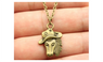 Simple Vintage Antique Bronze Plated Horse Pendant Necklace