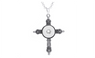 Cross Pendant Collars Snap Button Necklace