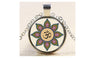 Art Glass Dome Kaleidoscope Buddhism Mandala Om Pendant Necklace