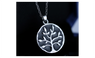 Family Life Art Tree Pendant Necklace Chain For Women