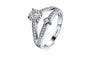 Romantic Wedding Silver Plated Ring for Women(Size-6)