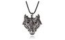 Wolf Head Norse Vikings Pendant Necklace