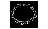 Stainless Steel Double Heart Link Chain Bracelets (Friendship Wristbands Jewelry) - sparklingselections