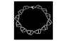 Stainless Steel Double Heart Link Chain Bracelets (Friendship Wristbands Jewelry)