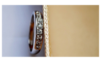 New Fashion Korean Jewelry Single Row of Small Rhinestone Ring (6.5)