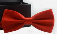 Classic Solid Color Bow Tuxedo Tie For Men