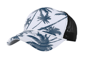 New Coconut Tree Printed Flat Hat for Unisex - sparklingselections